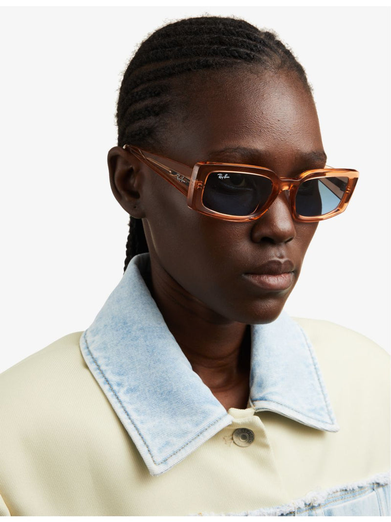 Ray-Ban Kiliane RB4395 transparent acetate rectangle sunglasses - British product