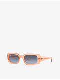 Ray-Ban Kiliane RB4395 transparent acetate rectangle sunglasses - British product