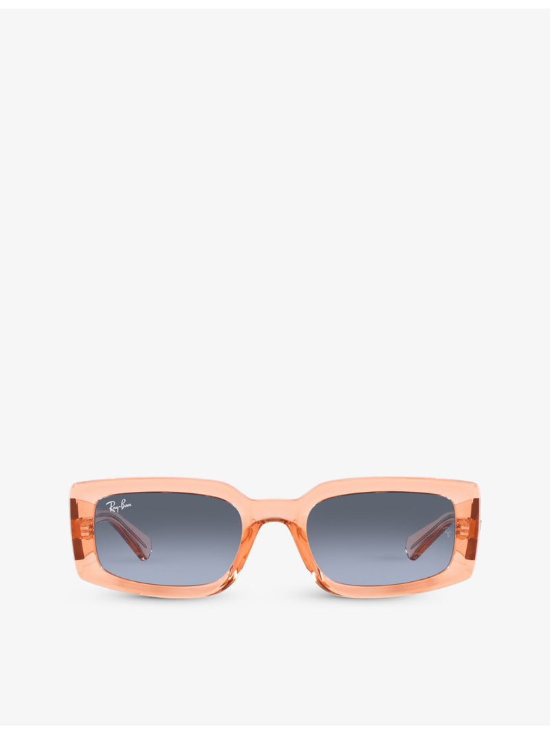 Ray-Ban Kiliane RB4395 transparent acetate rectangle sunglasses - British product
