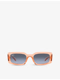 Ray-Ban Kiliane RB4395 transparent acetate rectangle sunglasses - British product