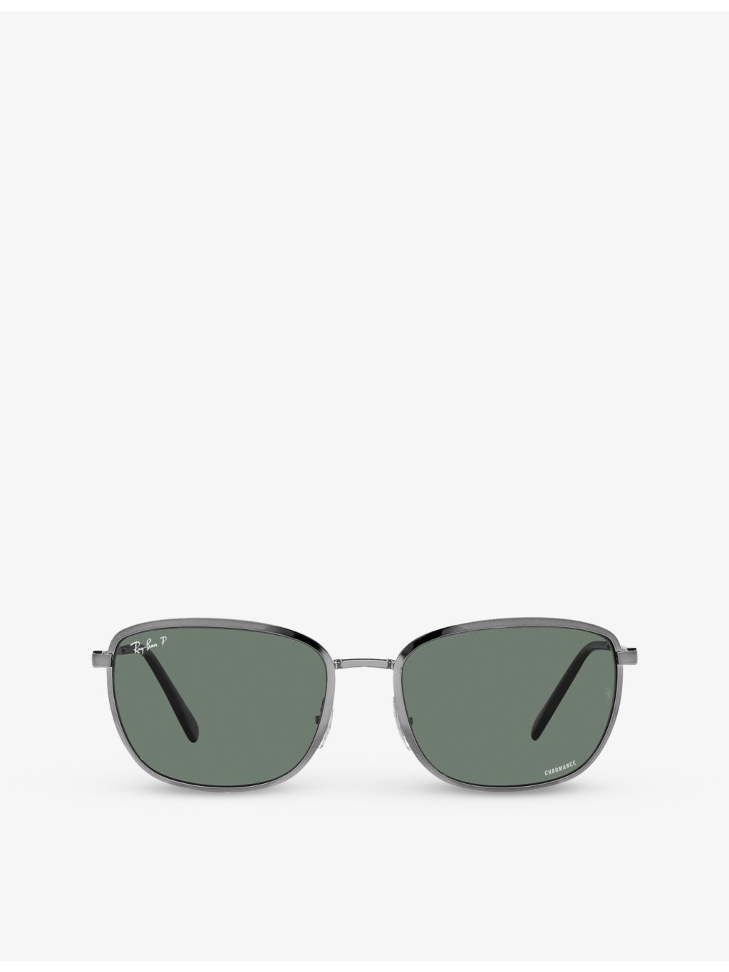 Ray-Ban RB3705 square-frame metal sunglasses, UK version