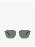 Ray-Ban RB3705 square-frame metal sunglasses, UK version
