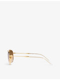 Ray-Ban RB3707 faceted metal sunglasses 54mm lens - British product