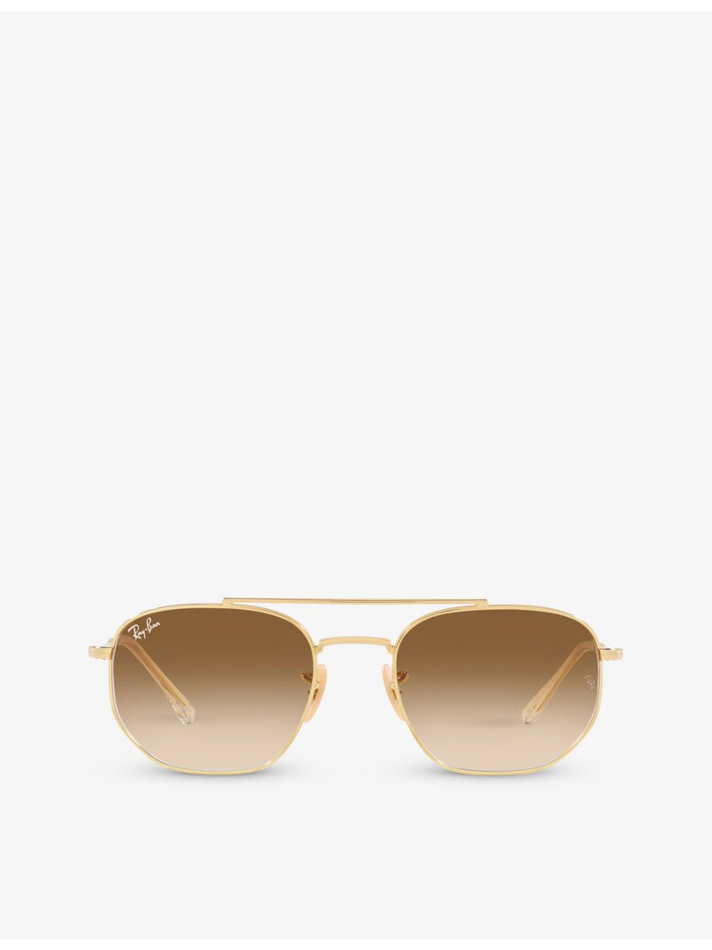 Ray-Ban RB3707 faceted metal sunglasses 54mm lens - British product