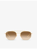 Ray-Ban RB3707 faceted metal sunglasses 54mm lens - British product