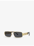 Versace VE2257 metal rectangle sunglasses (British brand)