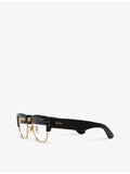 Ray-Ban Mega Clubmaster square-frame propionate optical glasses, UK version