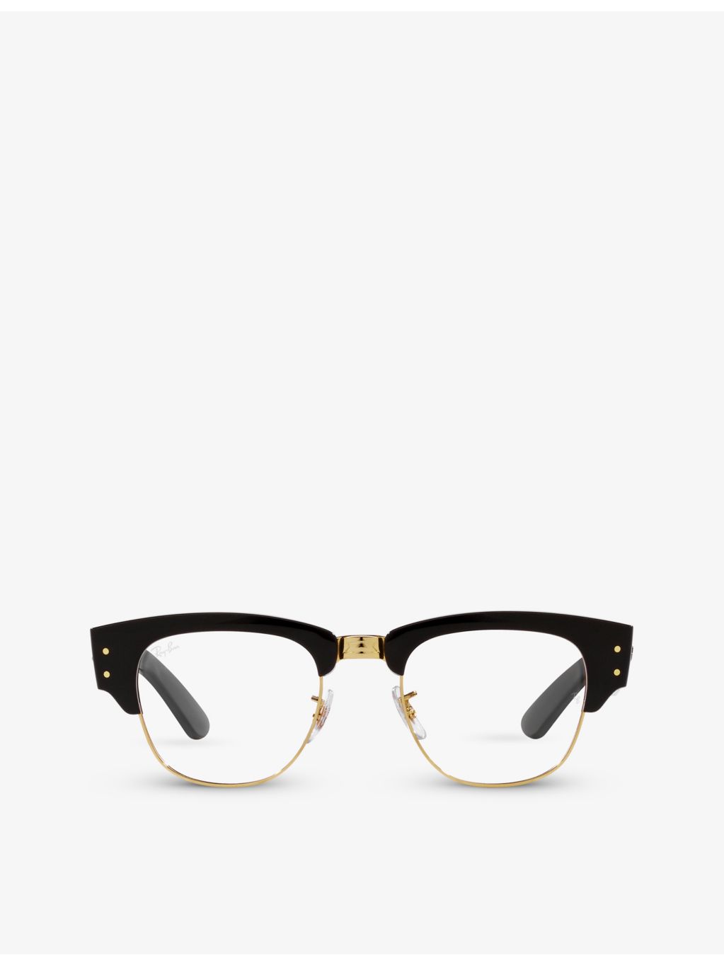 Ray-Ban Mega Clubmaster square-frame propionate optical glasses, UK version