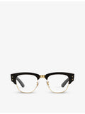 Ray-Ban Mega Clubmaster square-frame propionate optical glasses, UK version