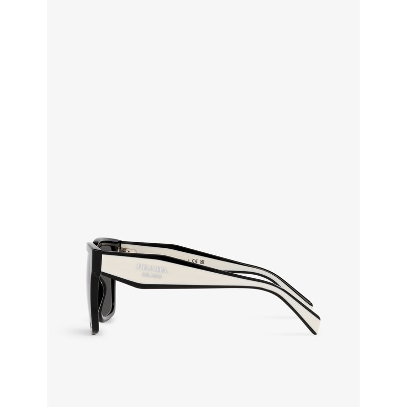 Prada square-frame acetate sunglasses PR 24ZS, imported from the UK