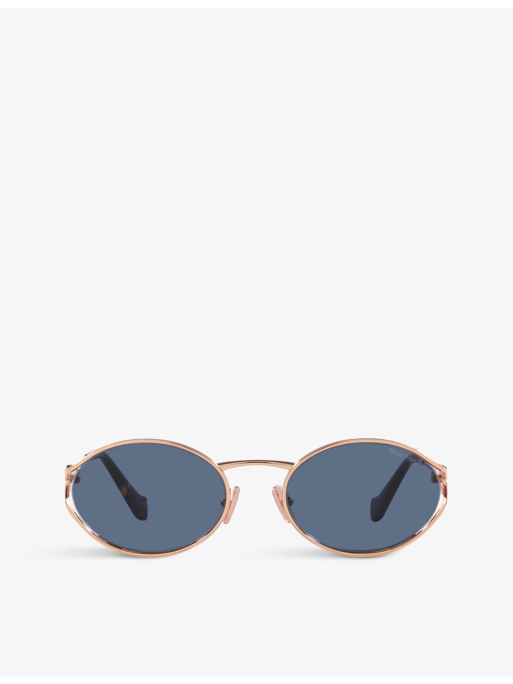 Miu Miu MU 52YS round-frame metal sunglasses (British brand)