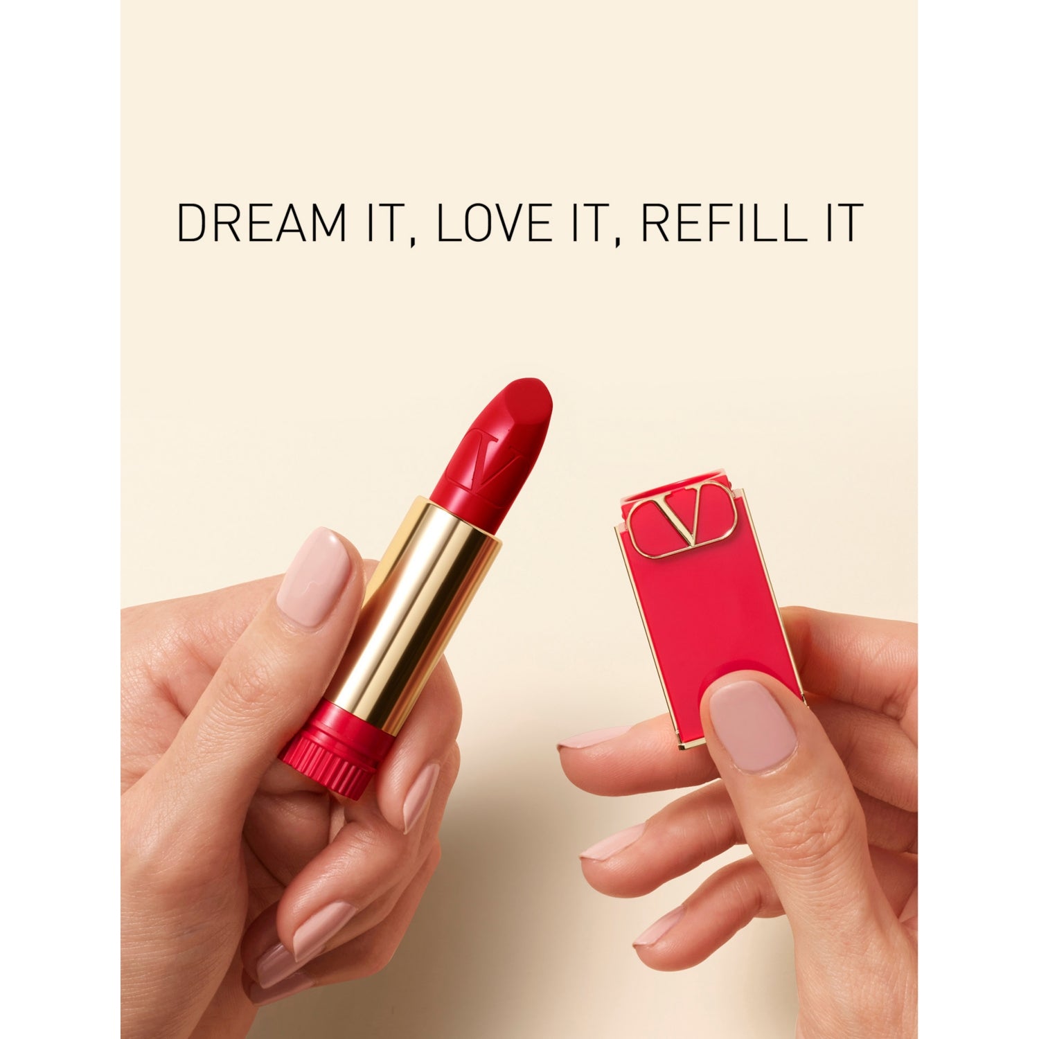 Valentino Beauty matte refillable lipstick 3.4g, imported from the UK