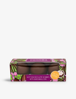 Cocoba hot chocolate bombes salted caramel and marshmallow 150g - British product