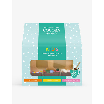 selfridges Cocoba Kids Hot Chocolate Spoons Set of Three 99g- Buy online at McGrocer