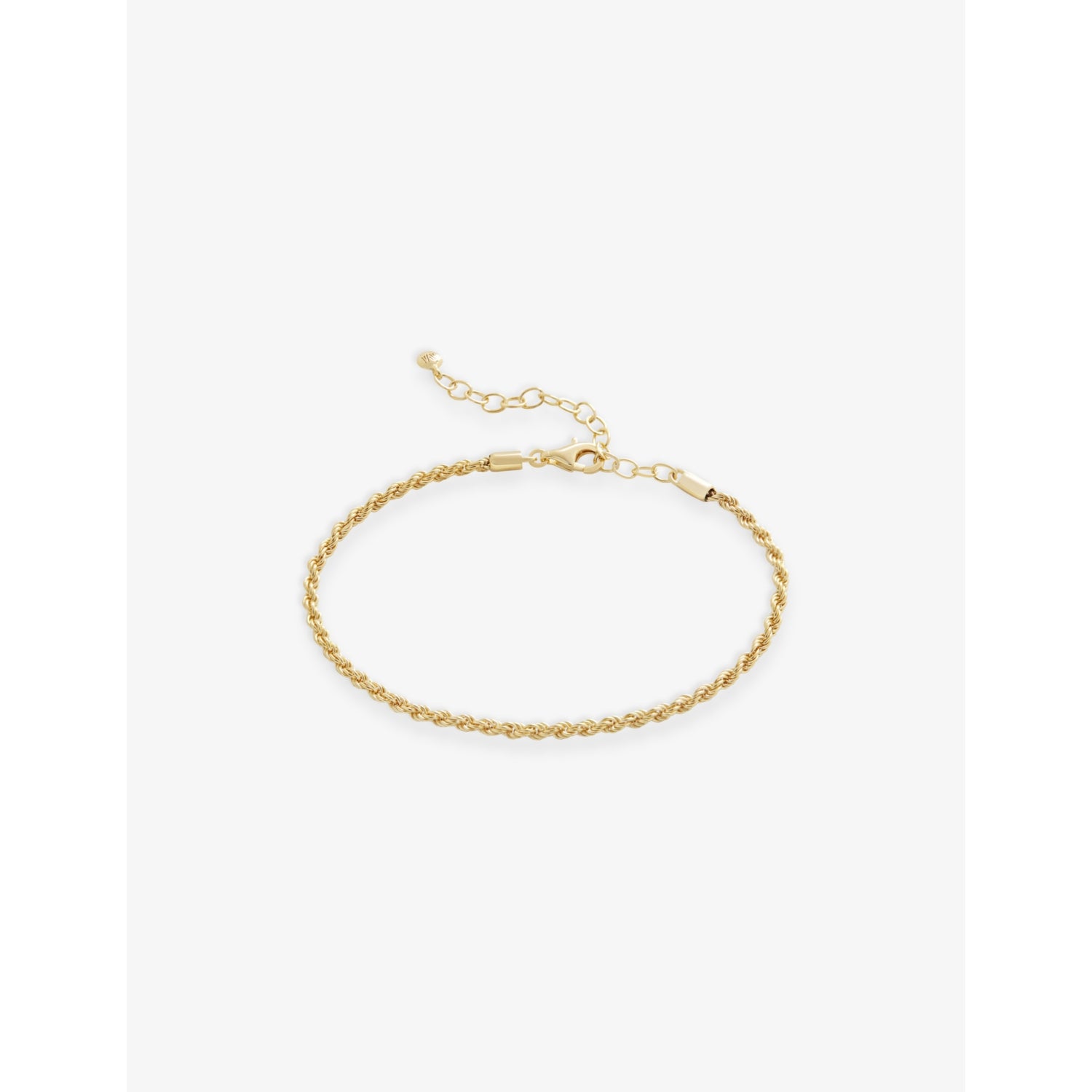 Monica Vinader gold vermeil rope chain bracelet, imported from the UK