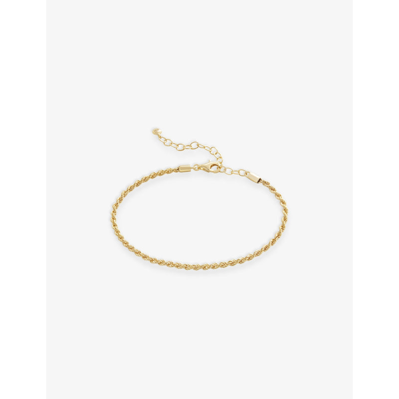 Monica Vinader gold vermeil rope chain bracelet, imported from the UK