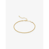 Monica Vinader gold vermeil rope chain bracelet, imported from the UK