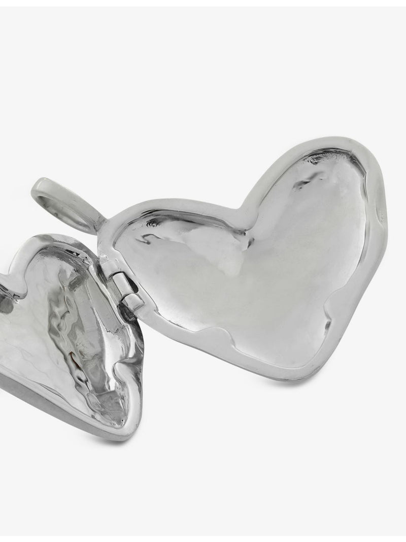 Monica Vinader heart-shaped sterling-silver locket pendant, UK version