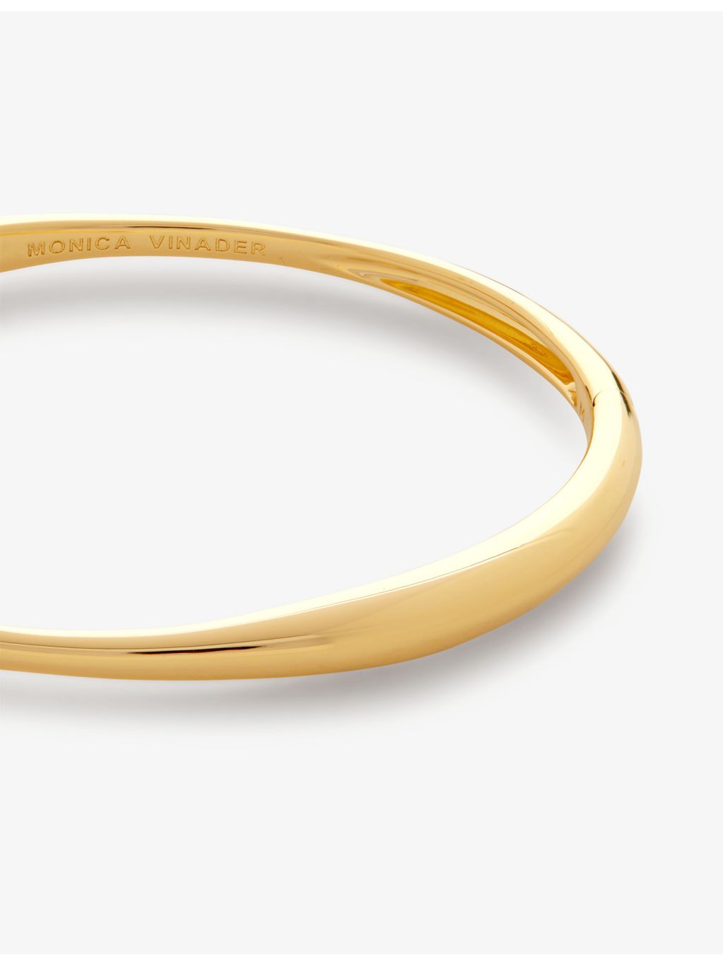 Monica Vinader Nura Reef gold-plated sterling silver bangle (British brand)