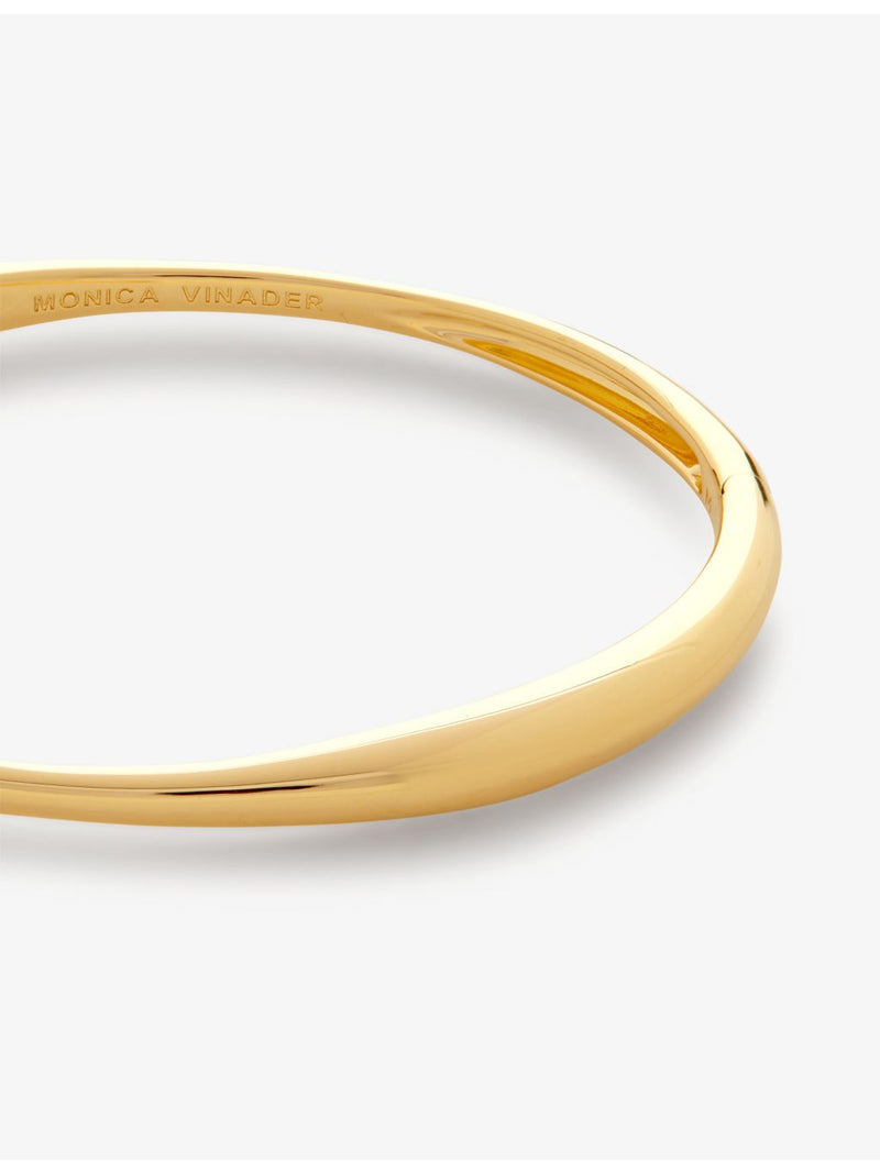 Monica Vinader Nura Reef gold-plated sterling silver bangle (British brand)