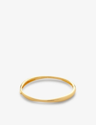 Monica Vinader Nura Reef 18ct Yellow Gold-Plated Vermeil Sterling-Silver Bangle