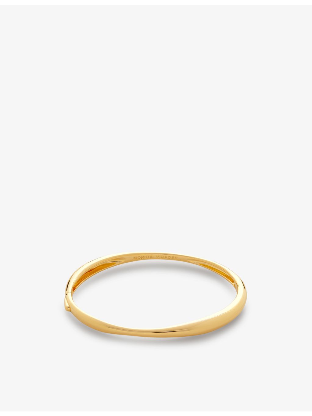 Monica Vinader Nura Reef gold-plated sterling silver bangle (British brand)