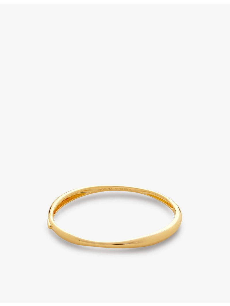 Monica Vinader Nura Reef gold-plated sterling silver bangle (British brand)