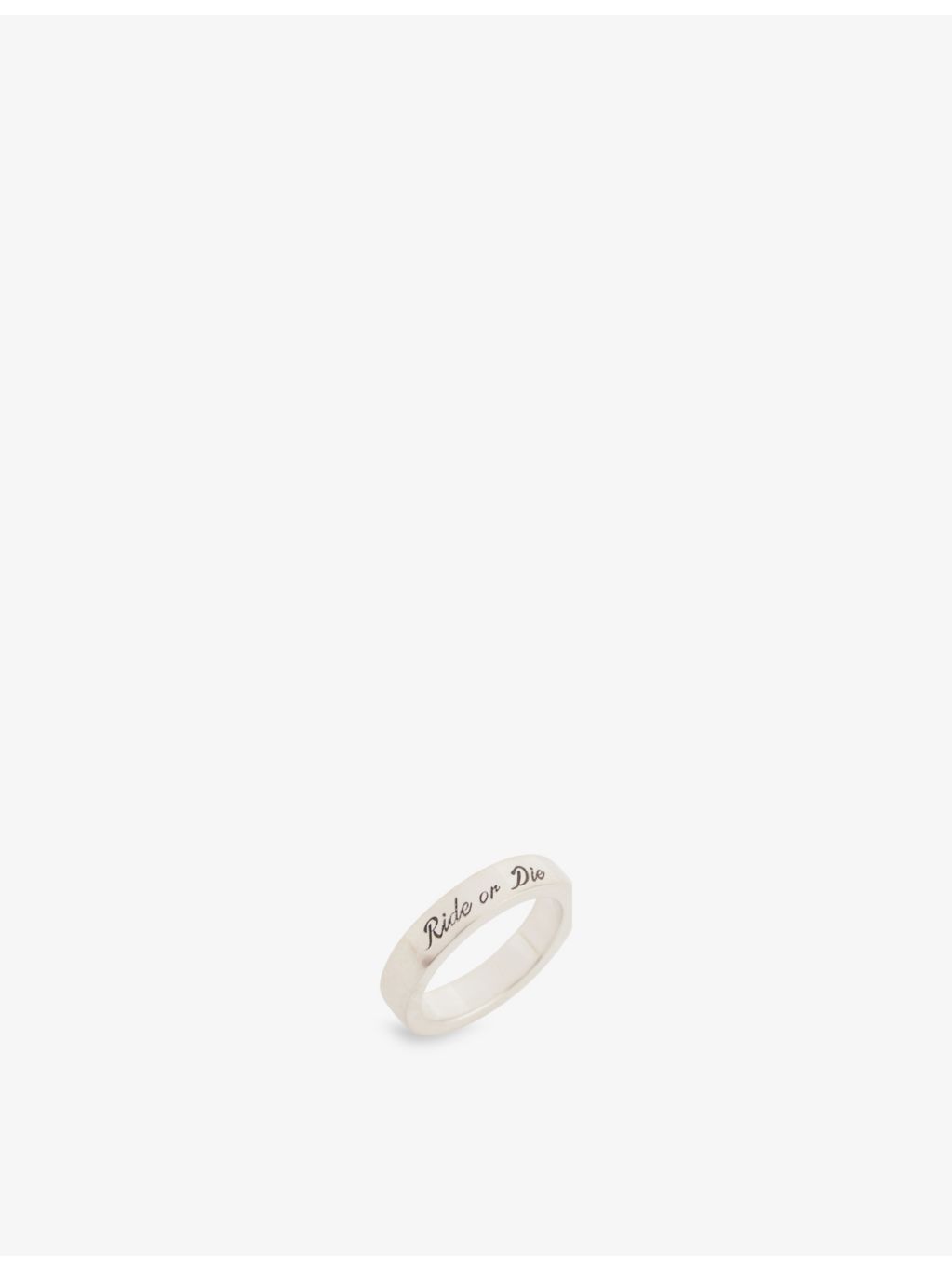 Serge DeNimes Loyalty sterling-silver ring 4mm, imported from the UK