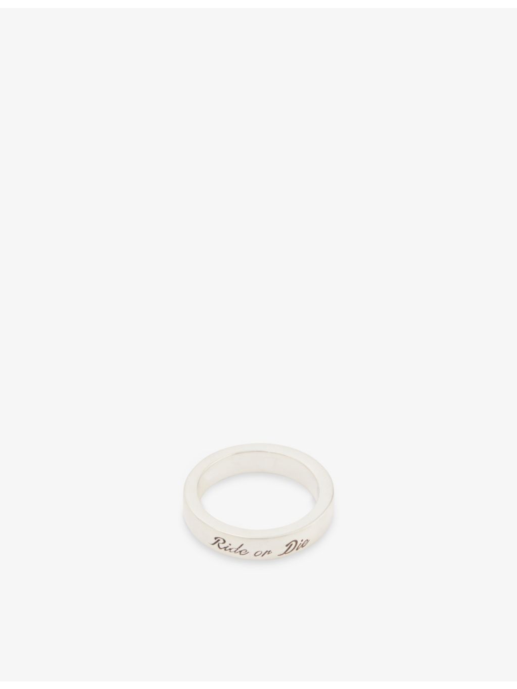 Serge DeNimes Loyalty sterling-silver ring 4mm, imported from the UK