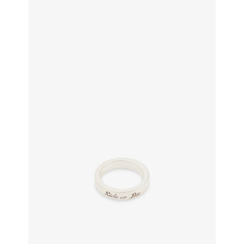 Loyalty sterling-silver ring - N