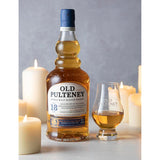Old Pulteney 18 year old single malt Scotch, imported from the UK