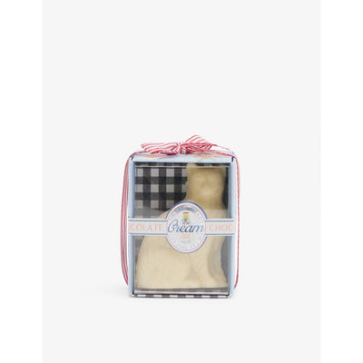 selfridges The Chocolate Gifting Company The Cat Got The Cream Cat-Shaped Milk and White Chocolate 70g- Buy online at McGrocer