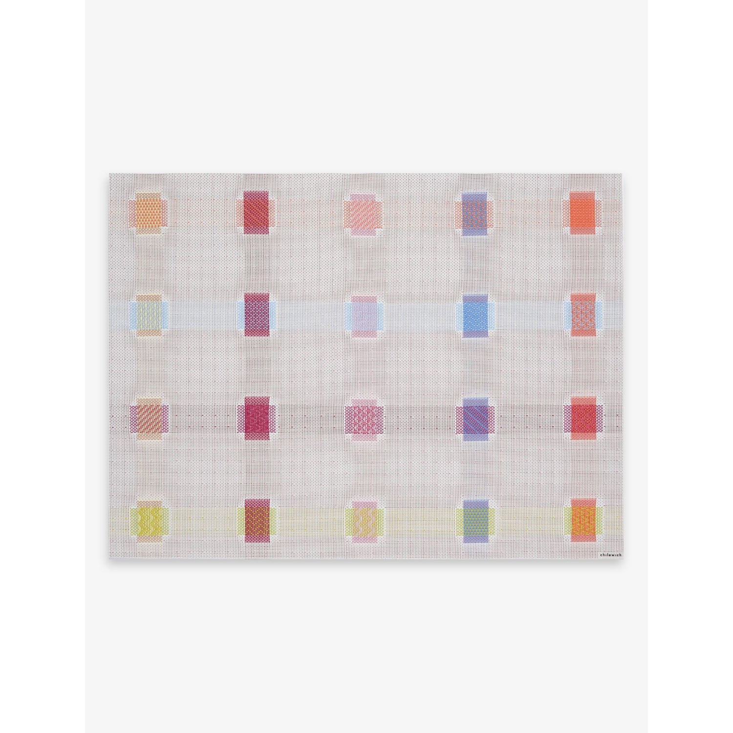 Chilewich Sampler woven rectangle placemat 36x48cm (British brand)
