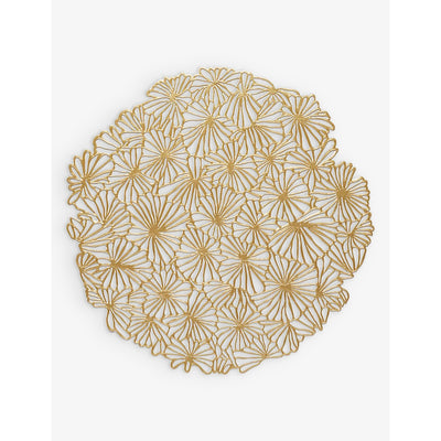 selfridges Chilewich Daisy Design Pressed Vinyl Round Placemat 39cm- Buy online at McGrocer