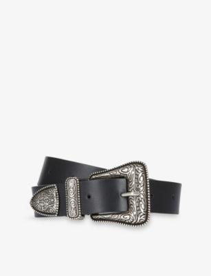 The Kooples Wide Leather Belt