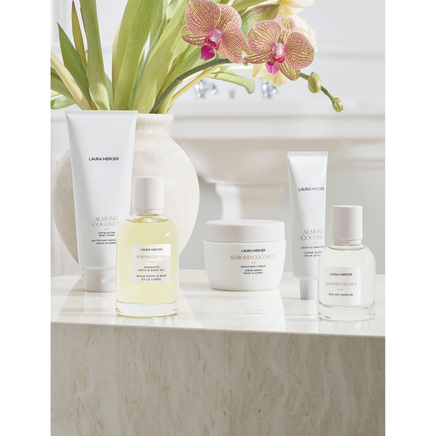 Laura Mercier Almond Coconut body cream 200ml, imported from the UK