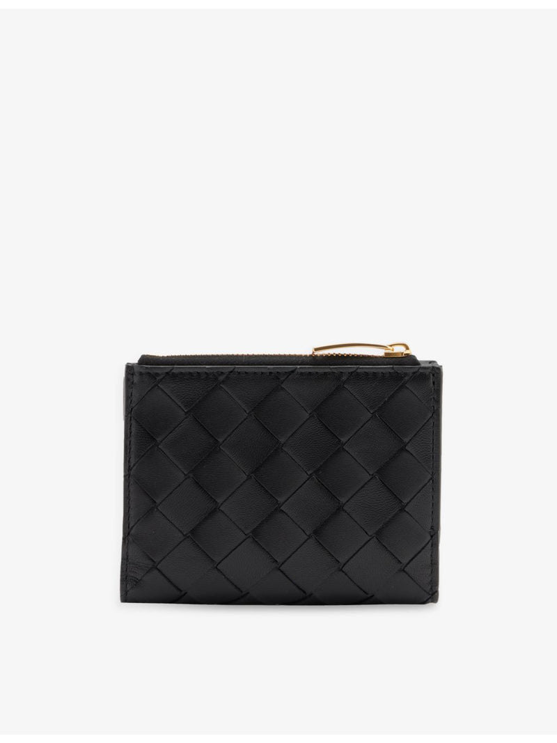 Bottega Veneta Intrecciato zipped leather bifold wallet, UK version