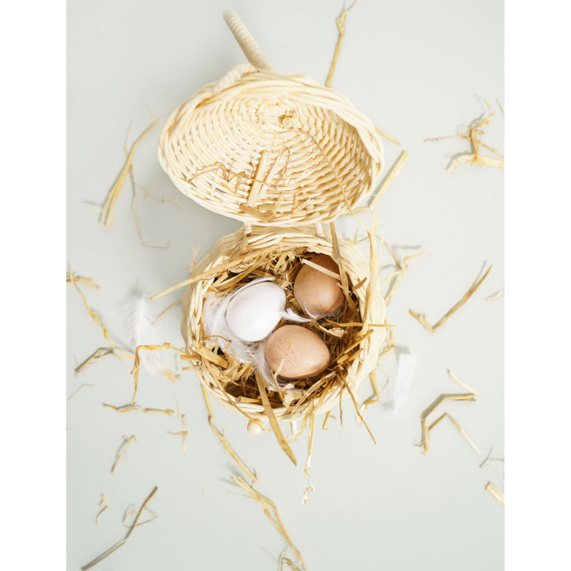 Le Toy Van wooden egg crate with 6 eggs, UK version