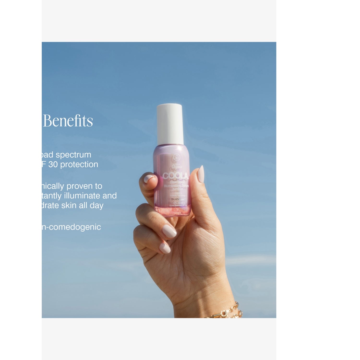 Coola Dew Good illuminating serum SPF 30 35ml, imported from the UK