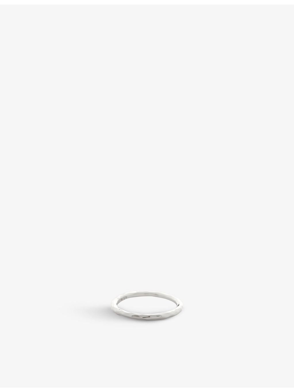Monica Vinader Siren hammered sterling silver ring, UK version