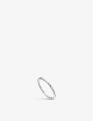 Monica Vinader Siren Hammered Sterling Silver Ring