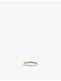 Monica Vinader eternity ring 18ct gold vermeil 0.12ct diamond (British brand)