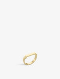 Monica Vinader Signature 18ct Yellow Gold Vermeil Sterling Silver Ring