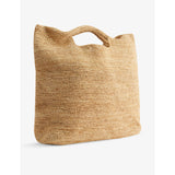 Monday Swimwear Paloma large raffia top-handle bag - British product