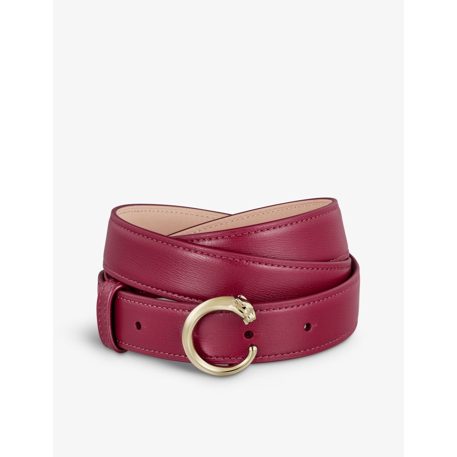 Cartier Panthère medium buckled leather belt 100cm, imported from the UK
