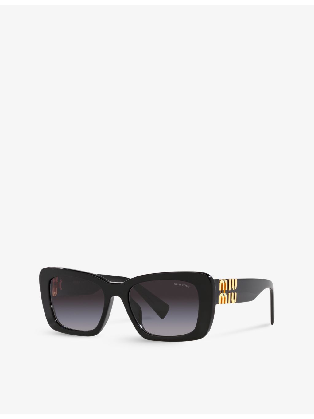 Miu Miu PS 54YS rectangle acetate sunglasses (British brand)