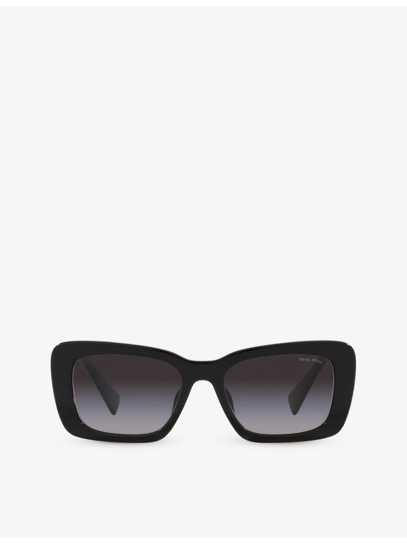 Miu Miu PS 54YS rectangle acetate sunglasses (British brand)