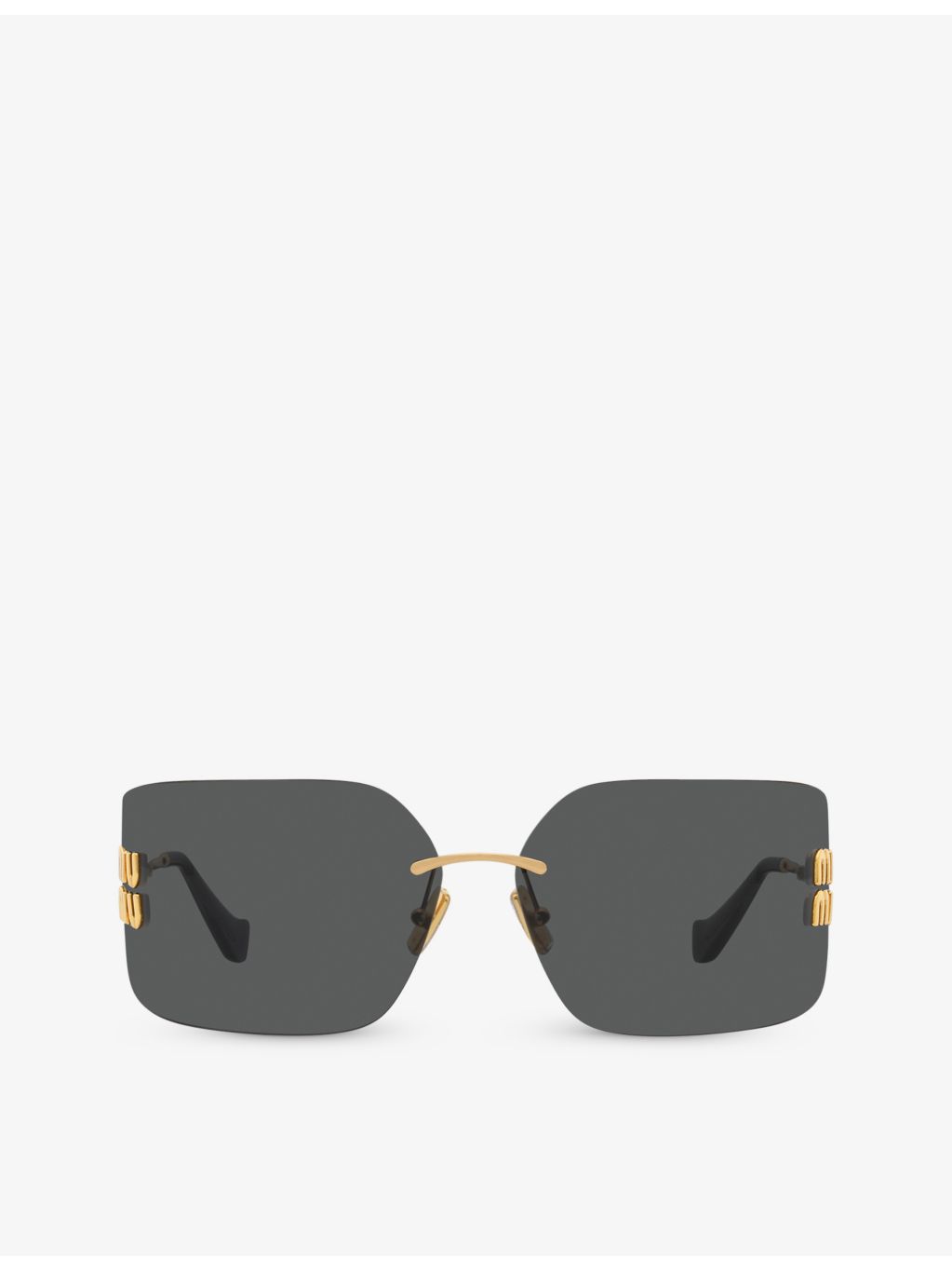 Miu Miu MU 54YS square sunglasses, gold hardware, imported from the UK