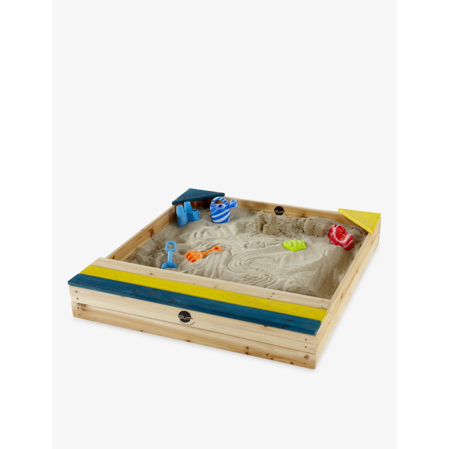 Plum Store-it wooden sand pit with storage compartment and cover, UK version