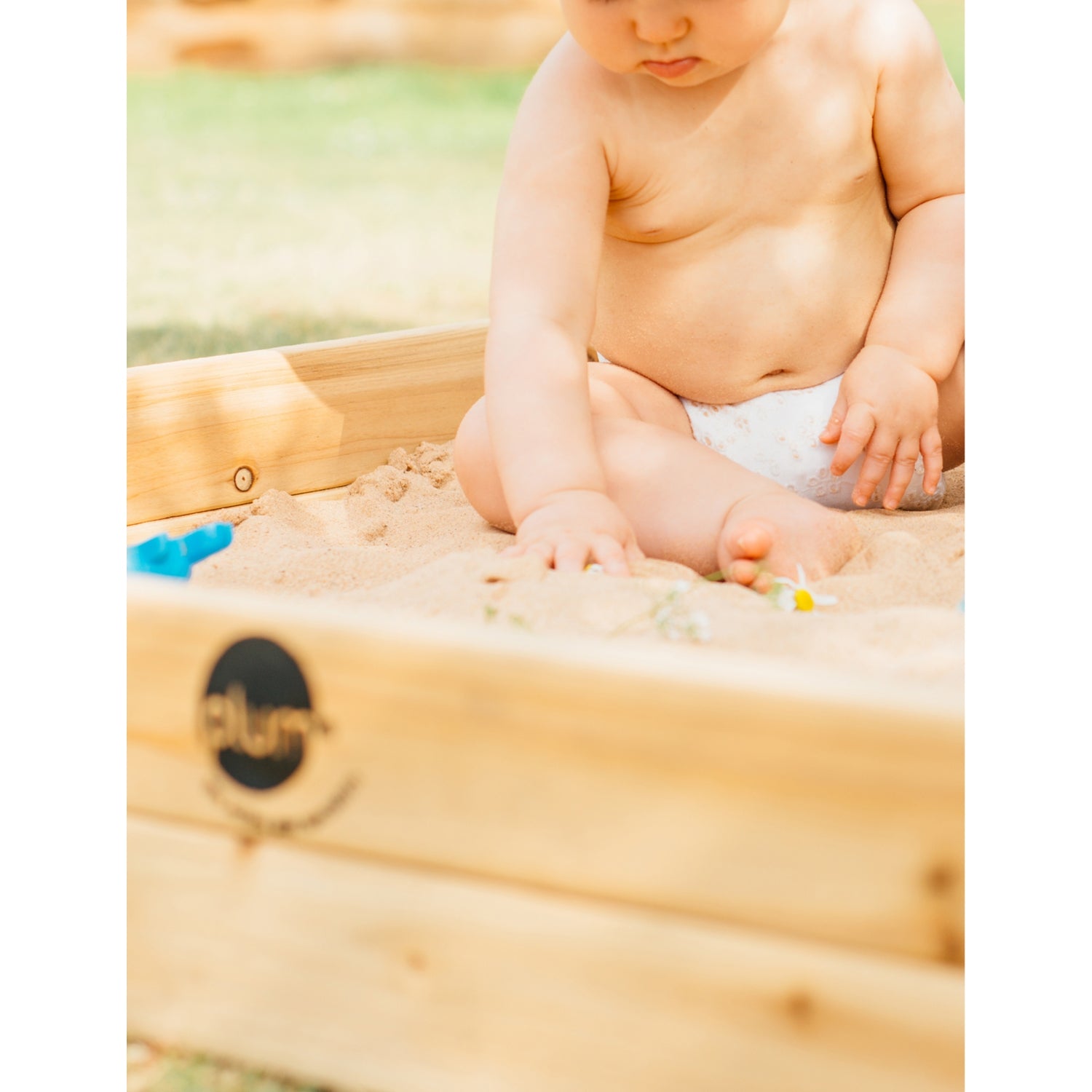 Plum Store-it wooden sand pit with storage compartment and cover, UK version